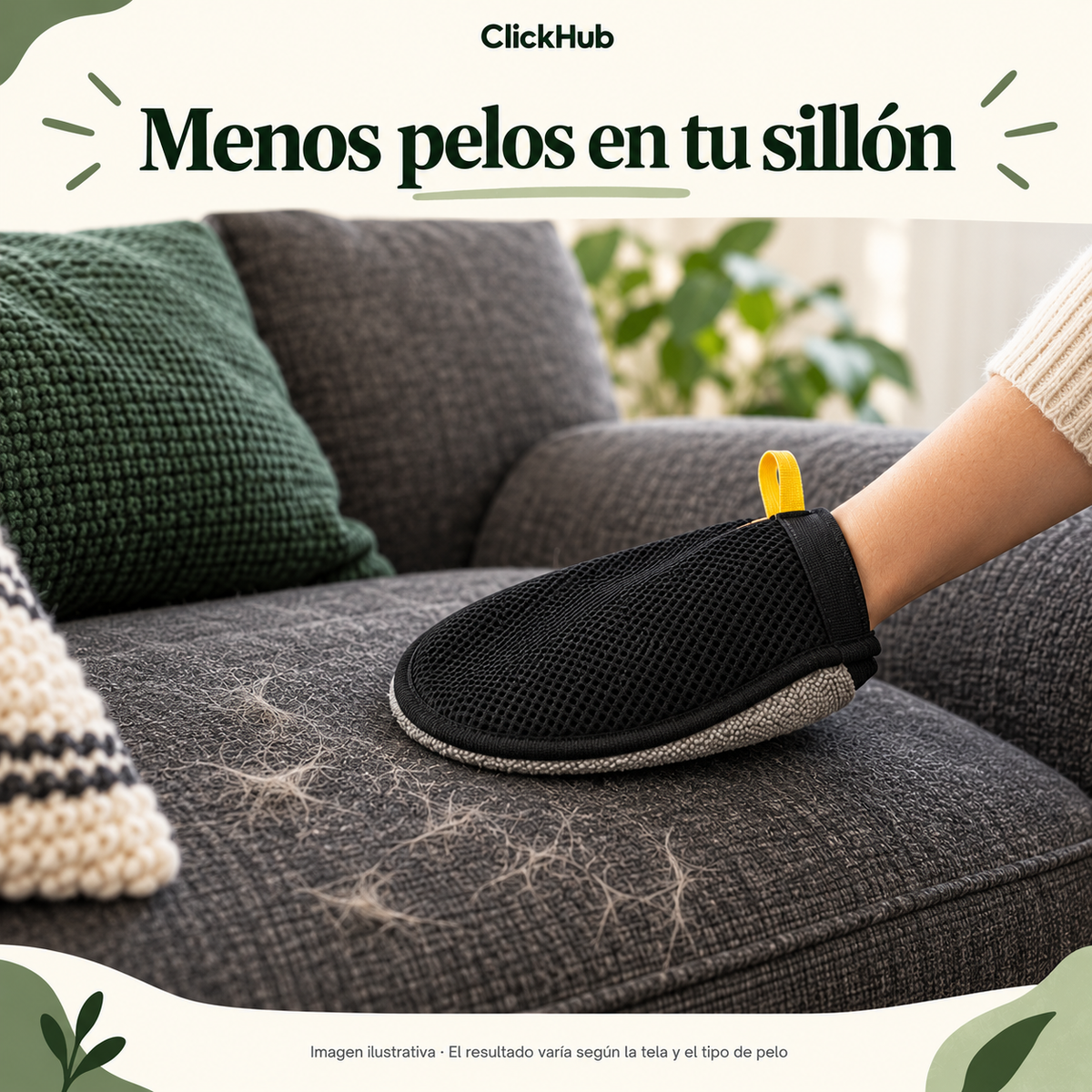 Guante quitapelos para perros y gatos